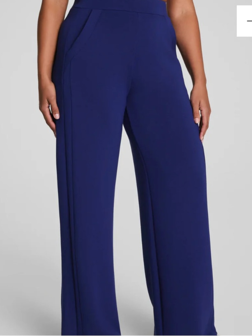 NWT!! Spanx Air Essential Wide Leg Track Pants - Midnight